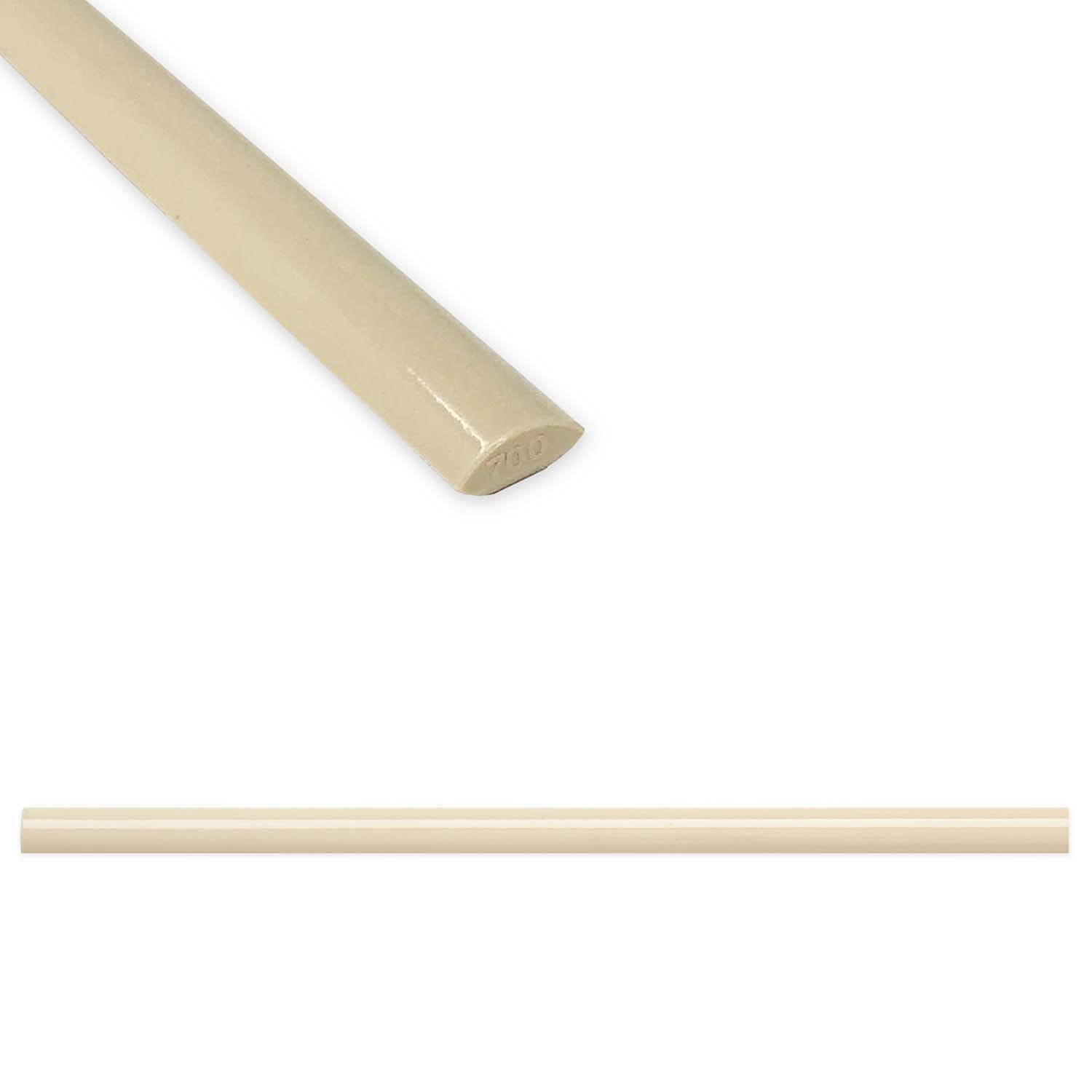 Questech Quarter Round Tile Trim 1/2 x 12 Inch - Decorative Shower Tile Edge Trim for Kitchen Backsplash & Bathroom - Polished Travertine (12 Pack) - Perfect for Seamless Corner Protection & Modern Home Decor
