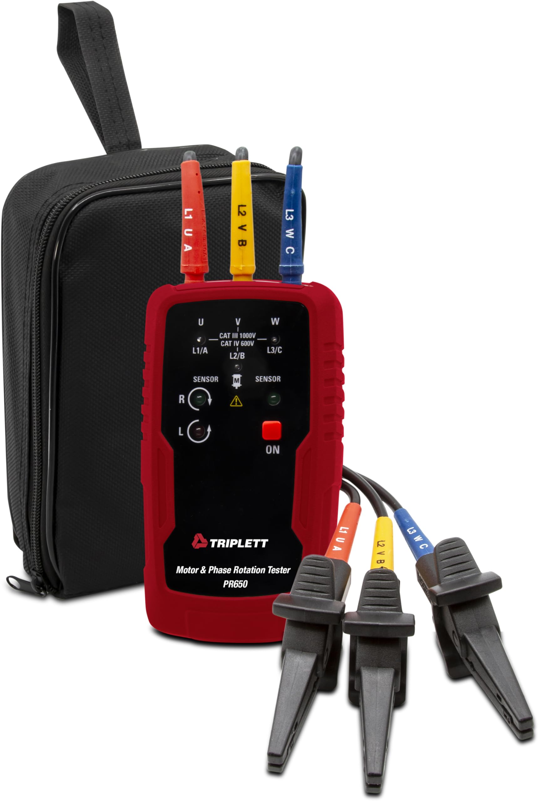 Triplett PR650 Non-Contact 3 Phase Motor Rotation Tester - Professional Electrical Testing Tool for HVAC, Industrial Equipment & Maintenance