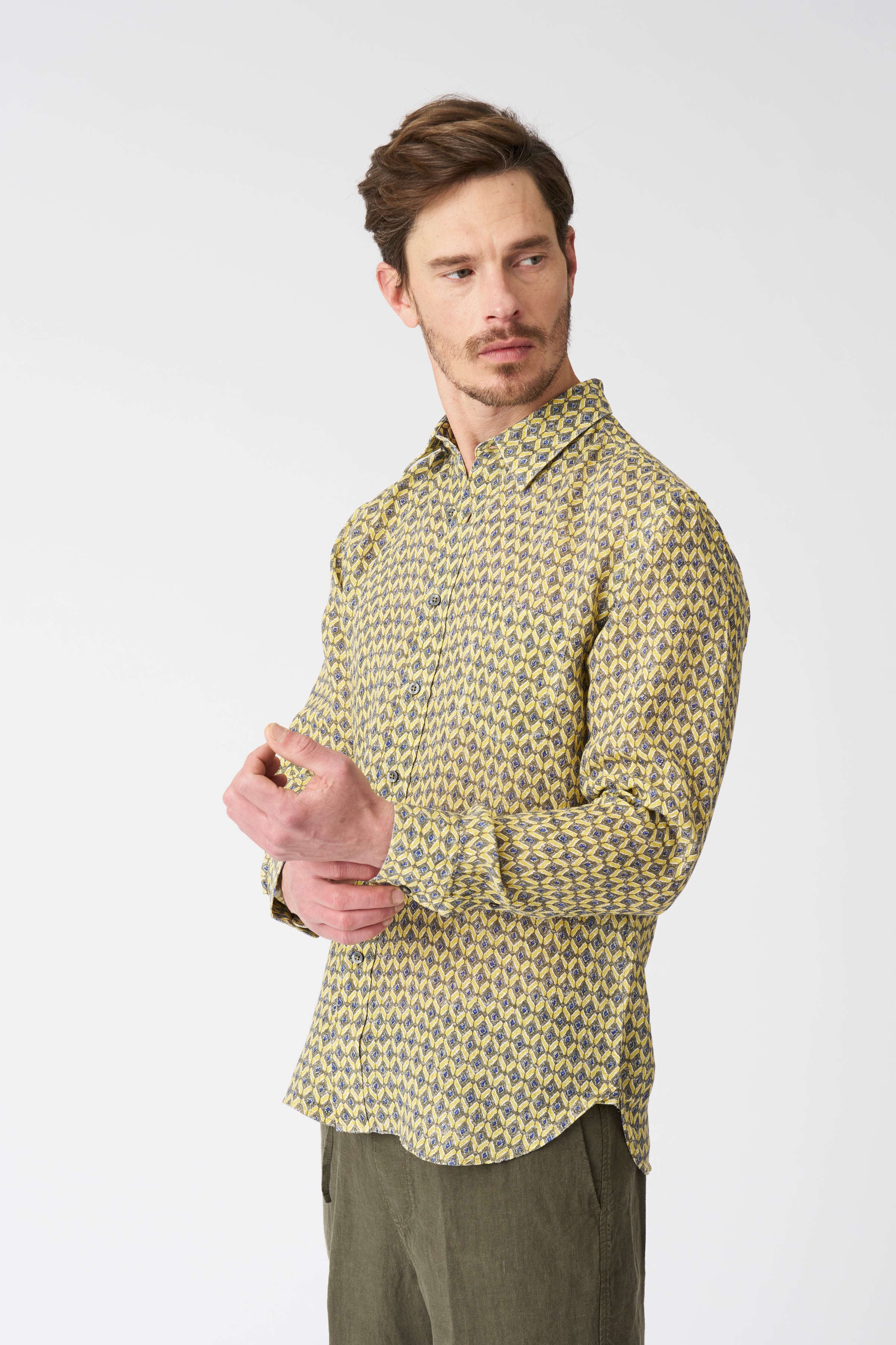 WASHED-YELLOW PRINT