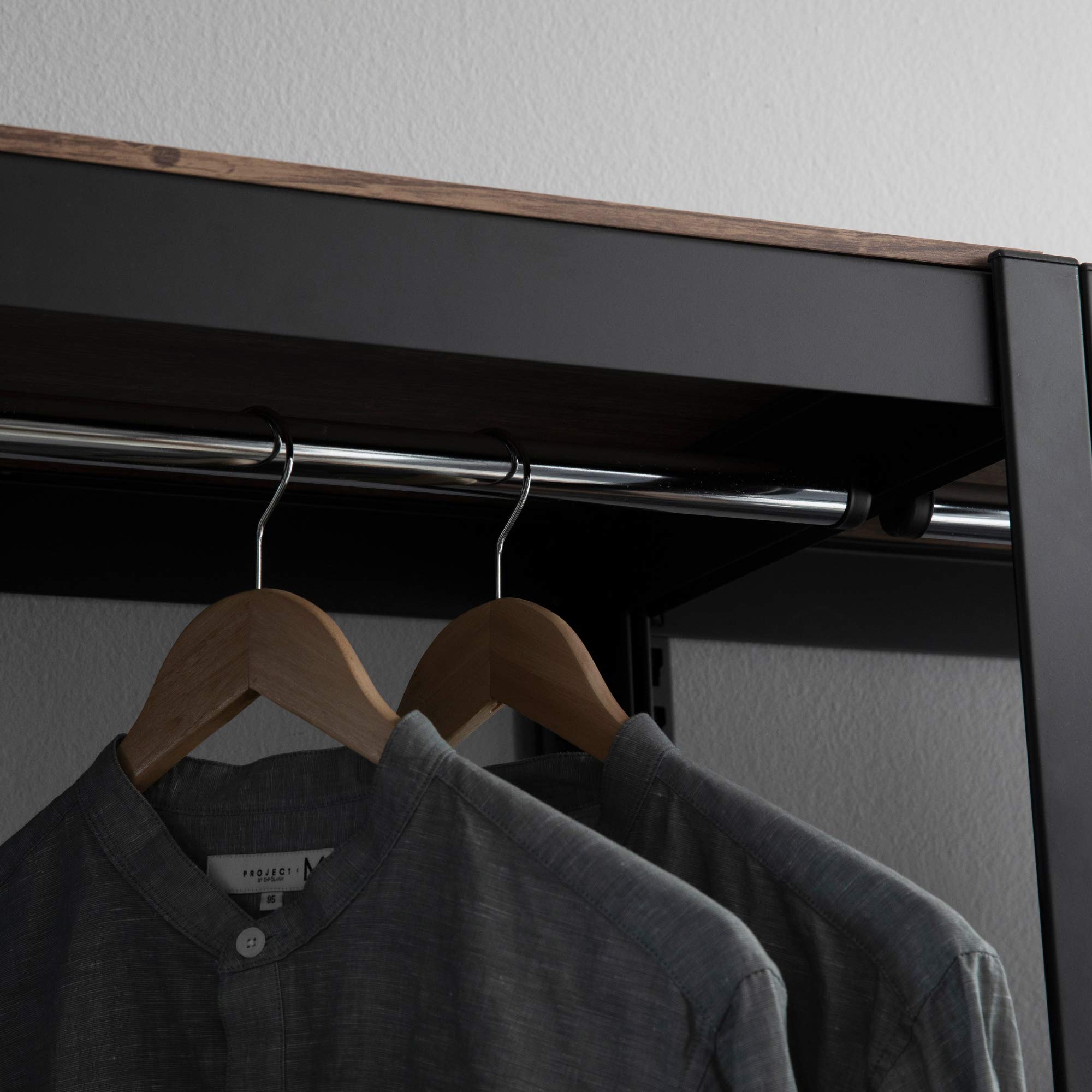 Heavy Duty Adjustable Clothing Rack with Shelf - 32.1