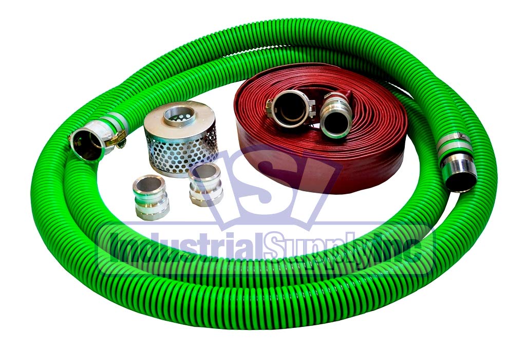EPDM Rubber Suction Hose - 2 Inch x 20 Feet - Heavy Duty Industrial Water Transfer - Ideal for Construction, Agriculture, and Firefighting Applications