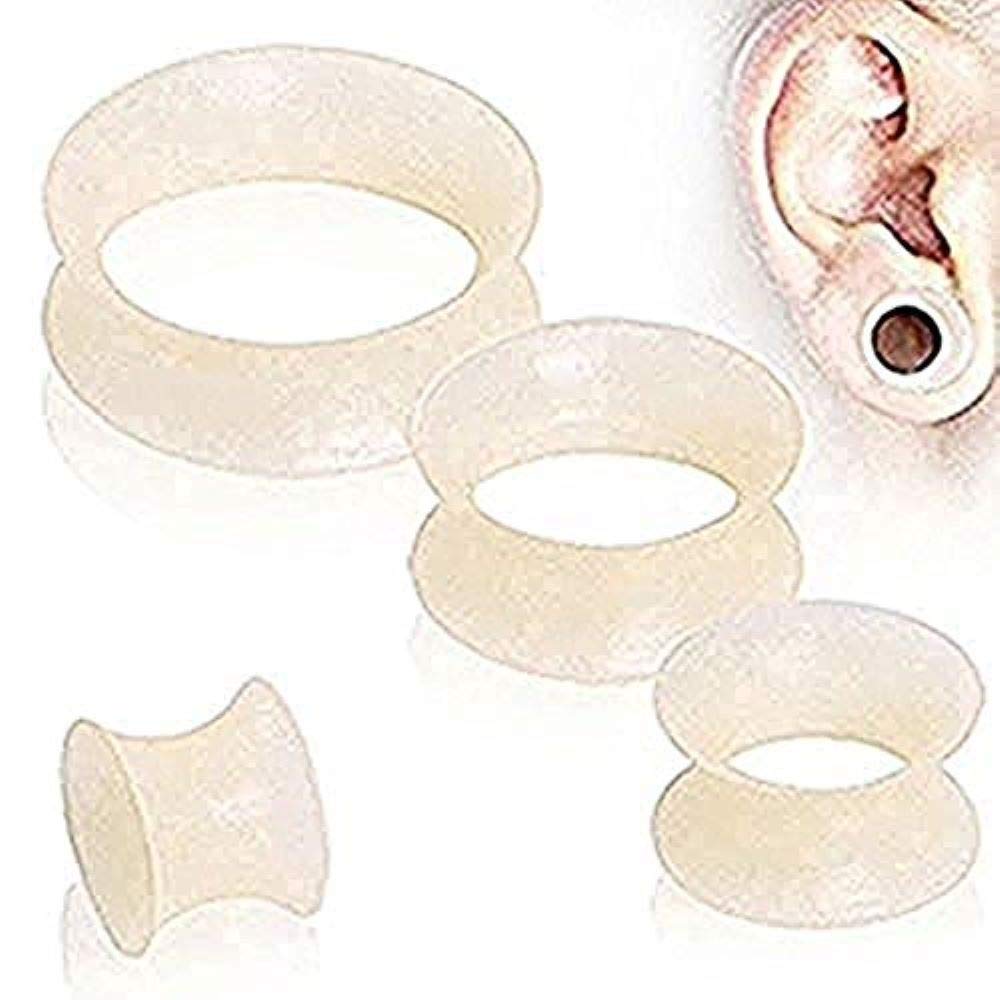 Ultra Thin Flesh Tone Silicone Earskin Plugs for Jewelry - Comfort & Style