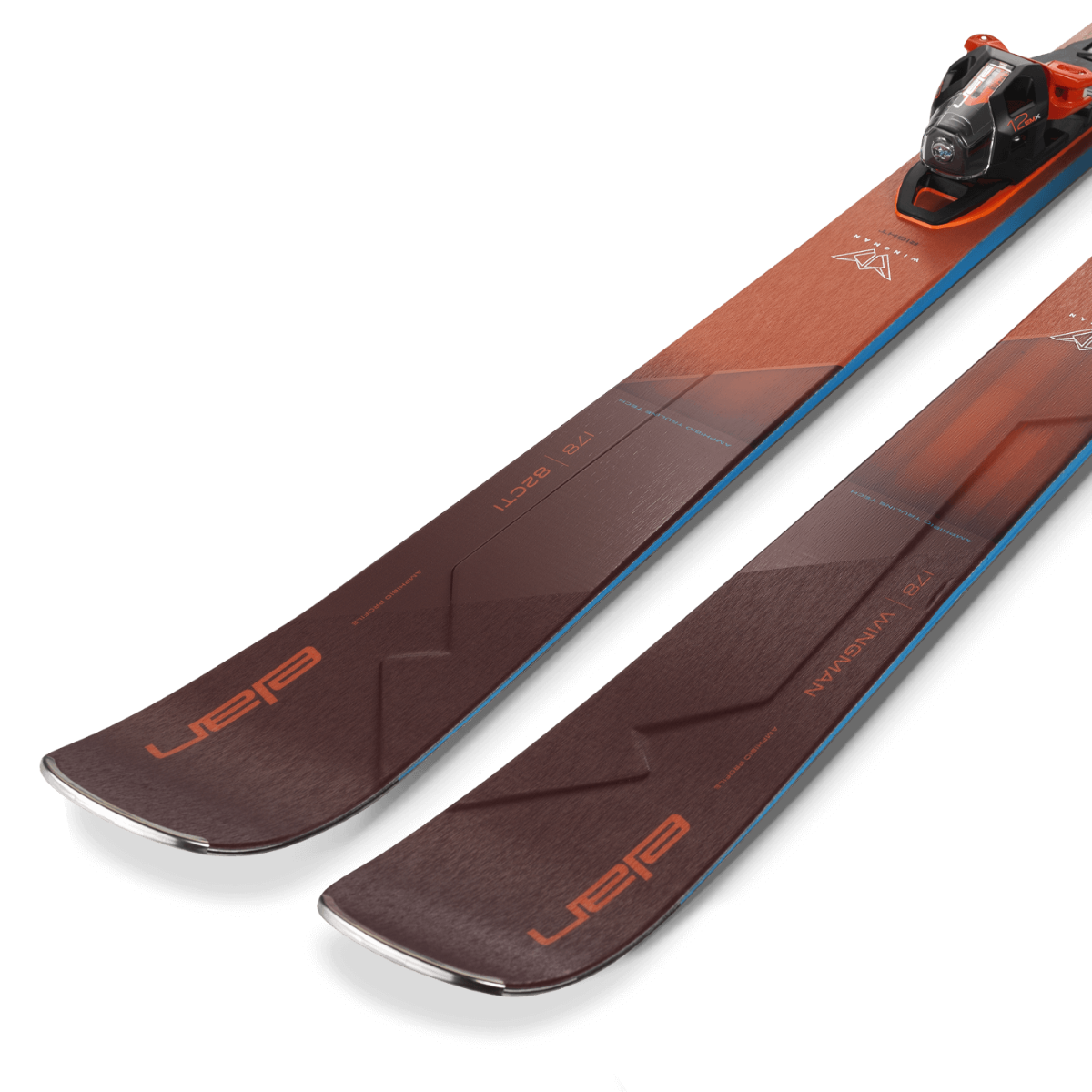 Elan WINGMAN 82 CTI FX Skis with EMX 12.0 DB192319 Bindings 2025 - Perfect for All-Mountain Skiing and Freeride Adventures