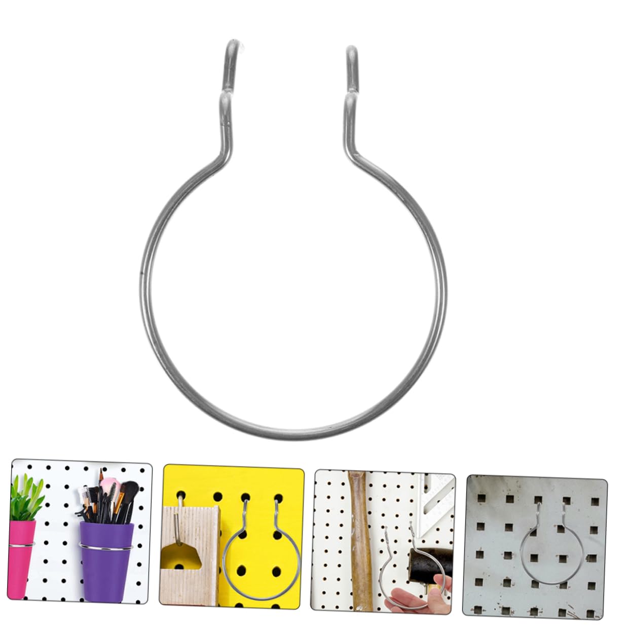 12-Piece Metal Pegboard Hooks Set - Heavy Duty Cup & Storage Bin Hooks for Garage, Office & Workshop Organization | Space-Saving Tool Hangers for DIY, Shelving & Wall Storage