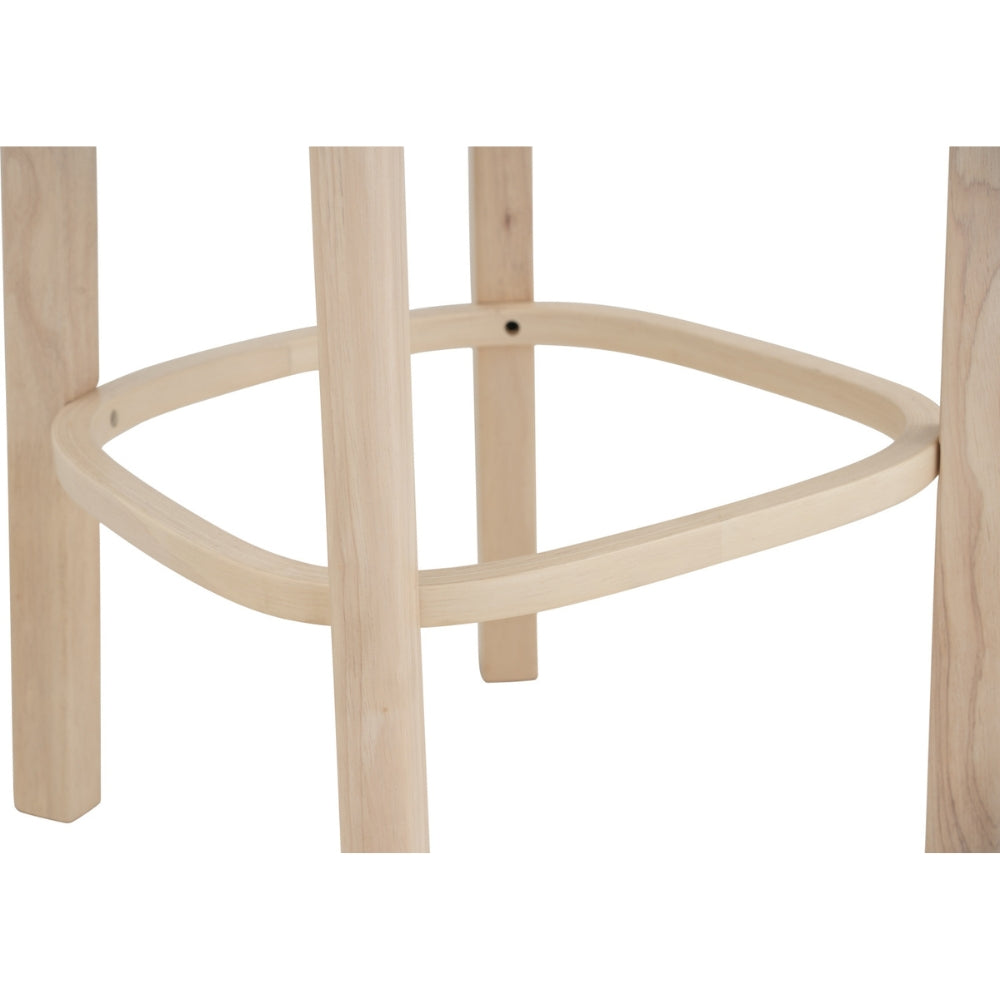 Premium LOWEN Bar Stool - Cream White Modern Kitchen Counter Stool for Home, Bar & Restaurant Use