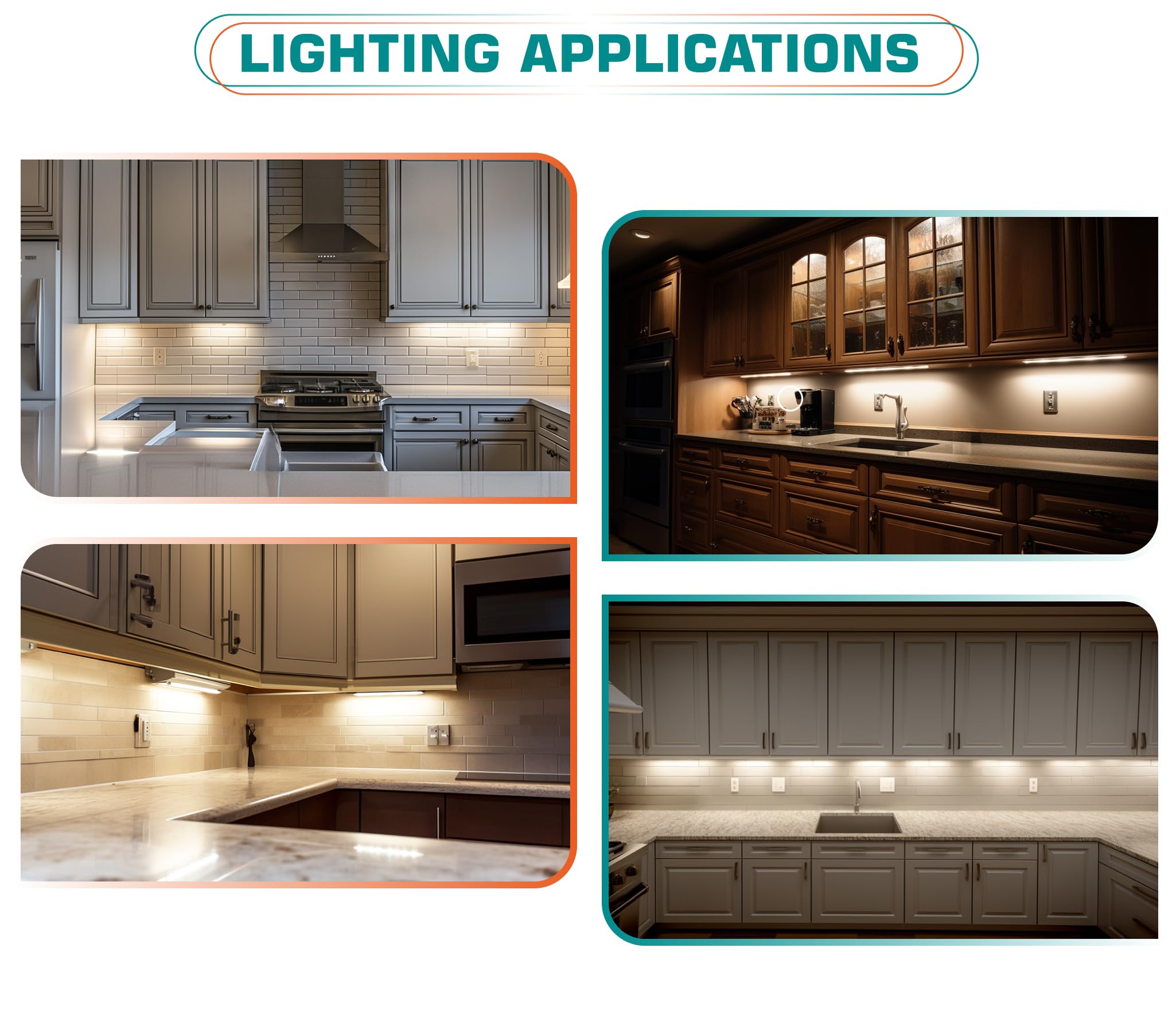 12 Inch Under Cabinet LED Light Bar - Daylight White, 2-Pack with On/Off Switch & 120V Plug - Perfect for Kitchen Shelves, Cupboards, Display Cases & Closet Lighting (Ideal for Task Lighting & Home Decor)