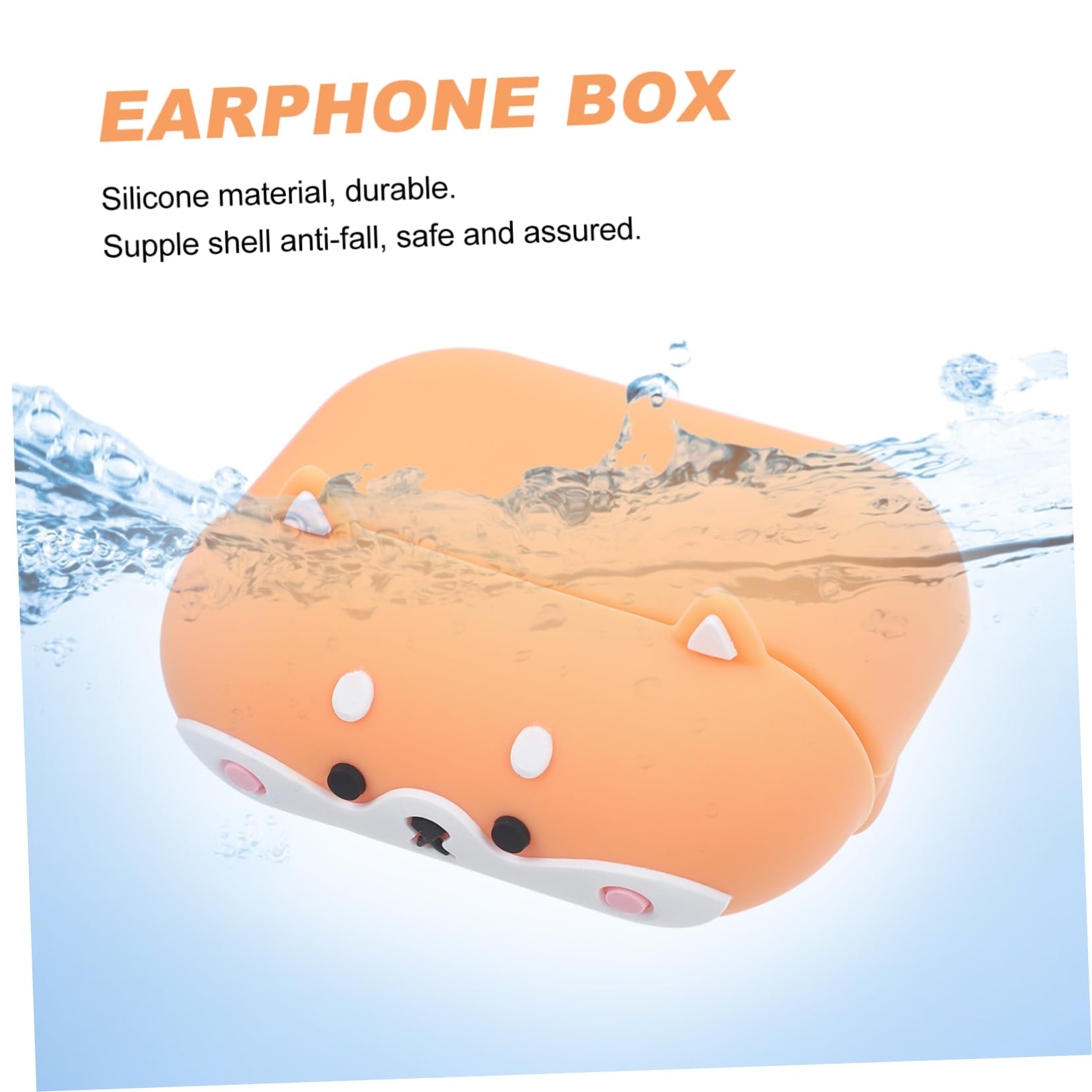 Veemoon Silicone Earbuds Case - Protective Headphone Storage Box Cover for Wireless Earphones | Perfect for Travel, Gym & Daily Use