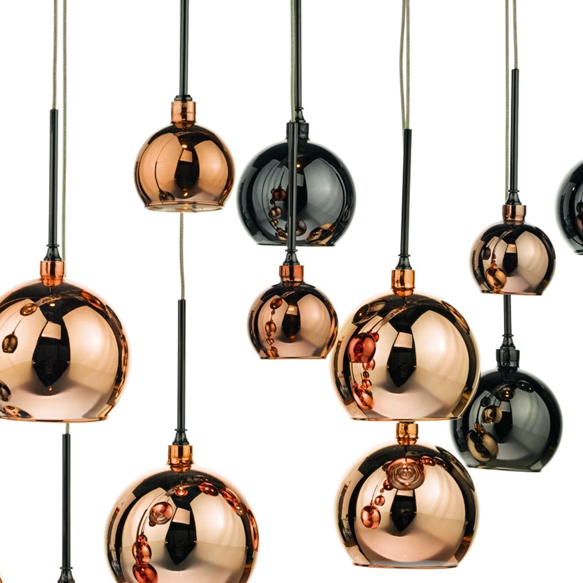 Aurelia 15L Bar Cluster Fitting in Black Chrome & Multi-Color - Perfect for Home Bars, Restaurants, and Commercial Use