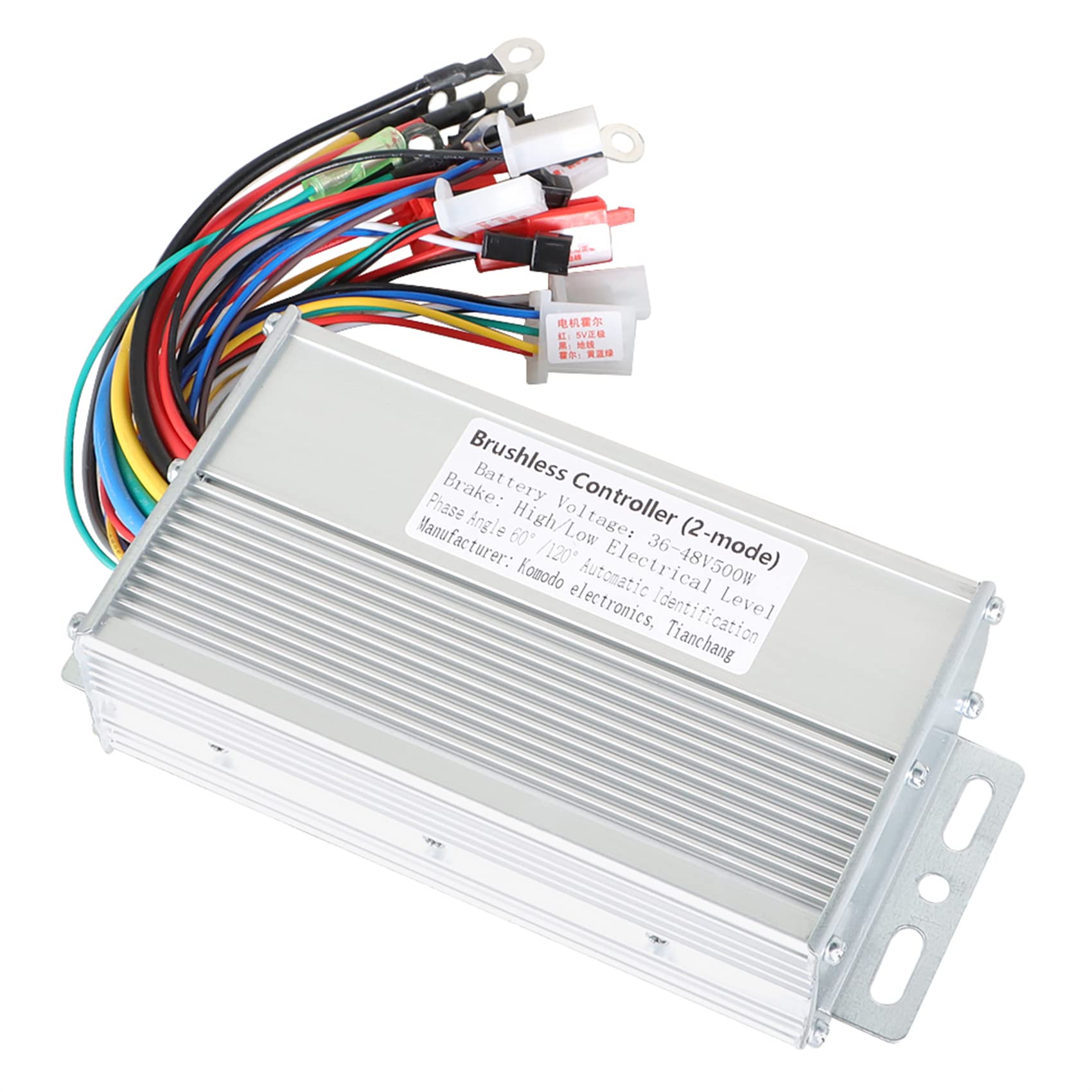 36-48V 500W Brushless Motor Speed Controller for E-Bike & Scooter - High Performance DC Motor Controller Replacement - Perfect for DIY Electric Bike and Scooter Upgrades