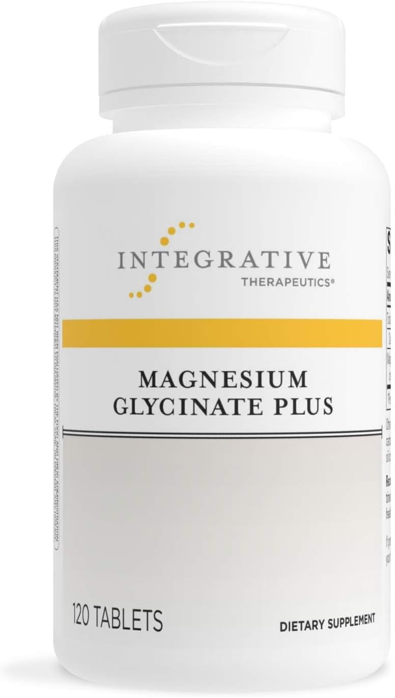 Integrative Therapeutics Magnesium Glycinate Supplement - 120mg Pure Magnesium for Stress Relief, Muscle Relaxation & Better Sleep - Supports Heart Health & Nervous System - Ideal for Athletes, Busy Professionals & Sleep Support