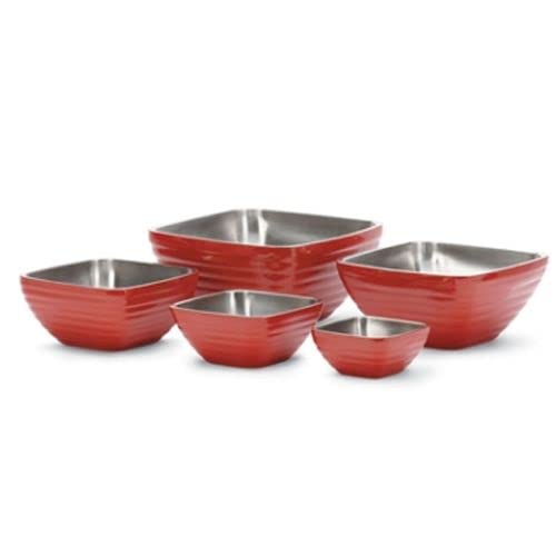 Vollrath 1-4/5 qt Square Serving Bowl - Premium Stainless Steel Food Container for Restaurants, Catering & Home Use - Ideal for Serving Salads, Pasta, Side Dishes & Party Snacks