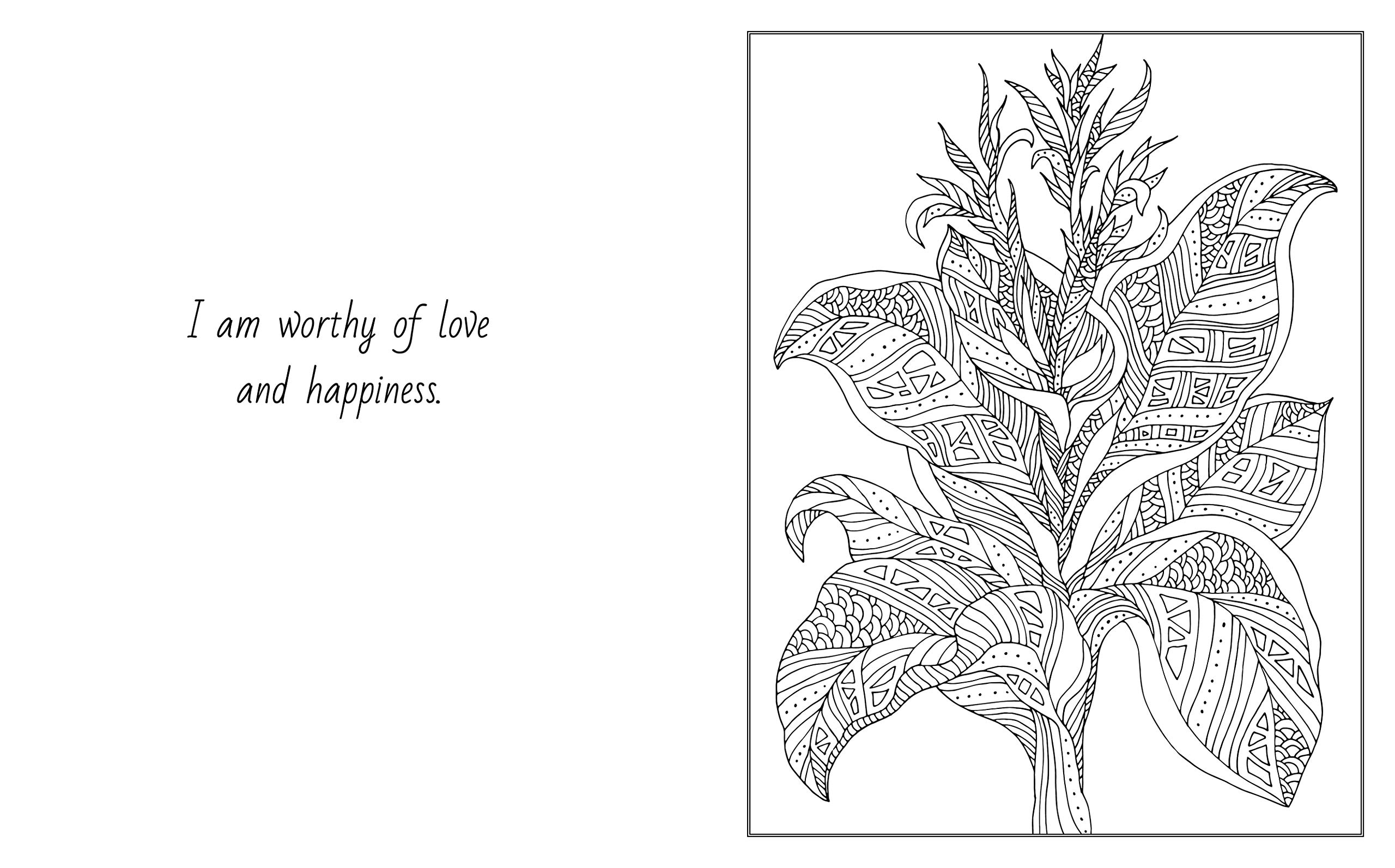 The Affirmations Coloring Book for Adults - Sirius Creative Coloring with Positive Quotes | Stress Relief, Mindfulness & Self-Care Activity