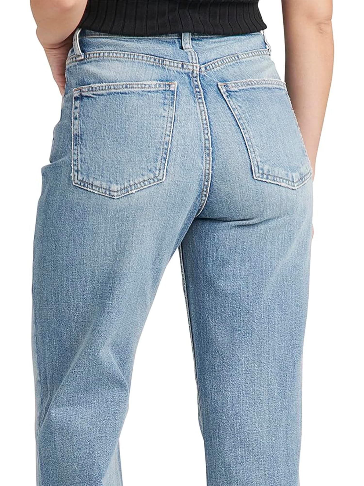 Silver Jeans Co. Women's High Rise Bootcut Jeans - Stretch Denim Pants for Casual Wear & Office Outfits