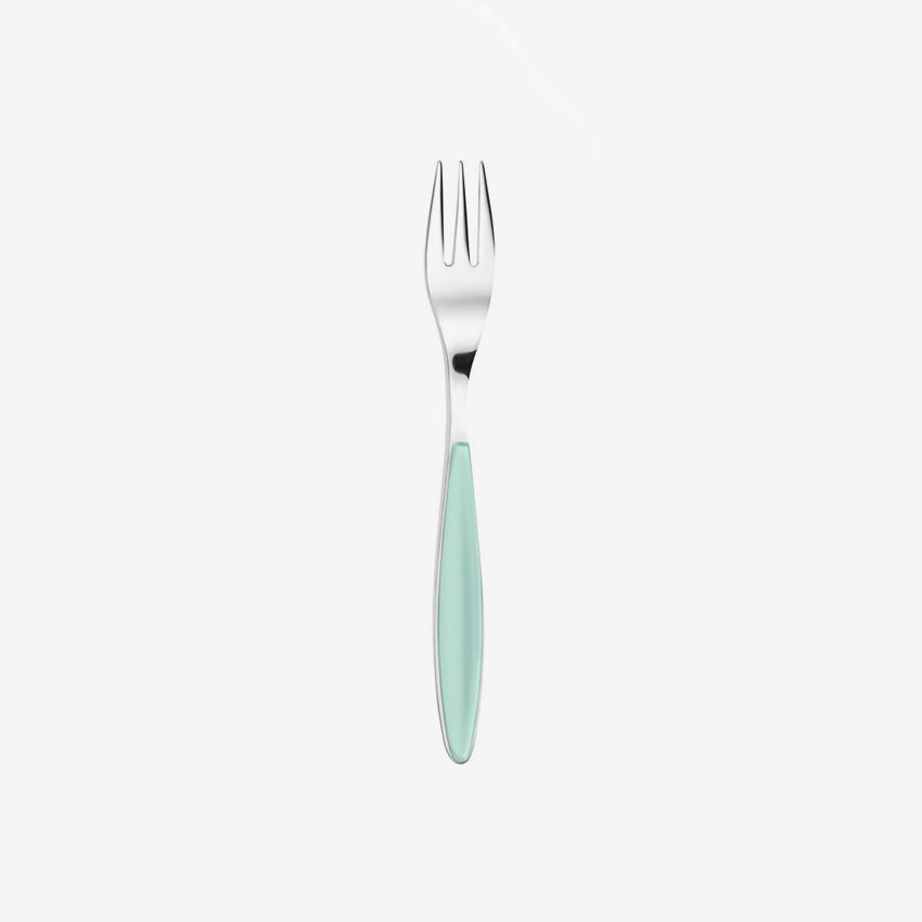 Guzzini Feeling Dessert Fork - Elegant Stainless Steel Cake Fork for Desserts, Pastries, and Fine Dining - Perfect for Parties, Weddings, and Home Entertaining