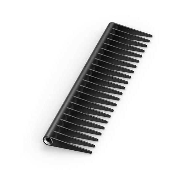 Black Detangling Comb for Curly & Thick Hair - Wide Tooth Hair Comb for Wet & Dry Hair - Gentle Styling & Knot Removal for Men & Women - Perfect for Home, Travel & Salon Use