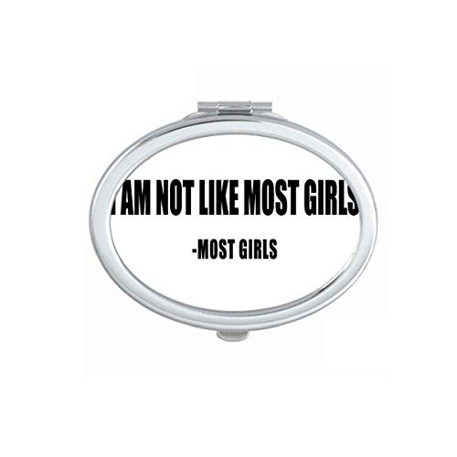 DIYthinker Portable Foldable Double-Sided Makeup Mirror with Quote & Joke Design - Perfect for Travel, Home Vanity, and Gift Giving