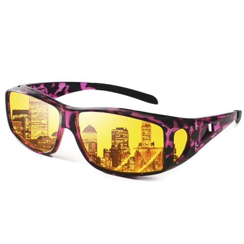 Bright Purple Leopard Frames