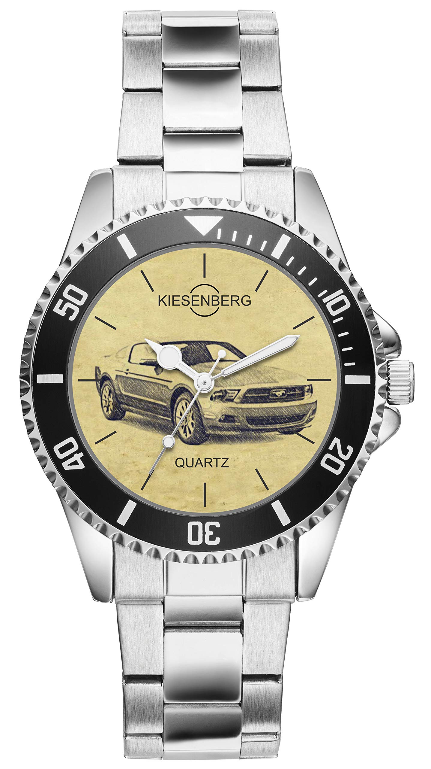 KIESENBERG Ford Mustang V Inspired Men's Watch - Perfect Gift for Car Enthusiasts & Mustang Lovers | Ideal for Casual Wear, Car Shows & Special Occasions