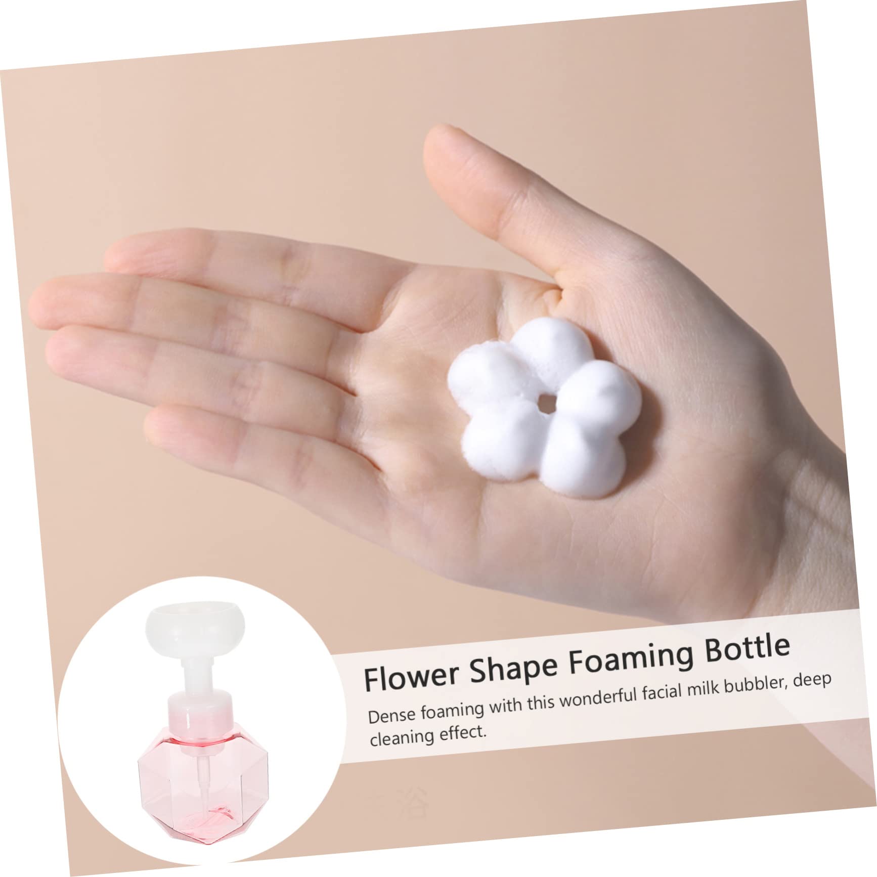 Refillable Foaming Bubbler Cleaning Bottle - Unisex Facial & Beauty Tool with Cute PETG/PP Design | Perfect for Skincare Routine, Spa Treatments & Makeup Brush Cleaning