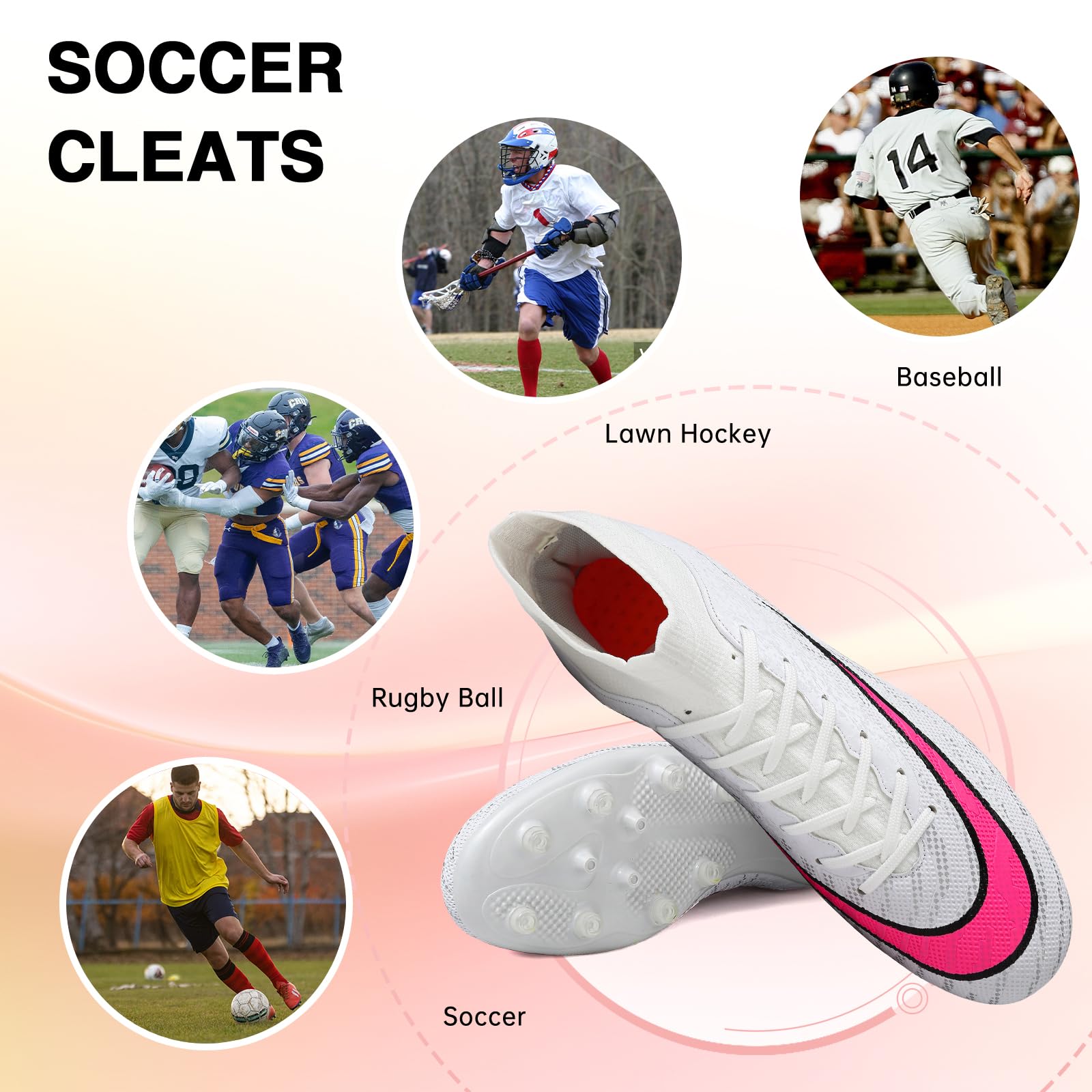 Best Men's & Women's Soccer Cleats - AG/FG Football Shoes for Turf & Grass - Perfect for Training & Matches