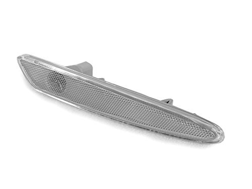 DEPO 2005-2010 Chevy Corvette Clear Front Bumper Side Marker Lights - Replacement LED Lights for Improved Visibility & Style | Perfect for Night Driving & Car Customization