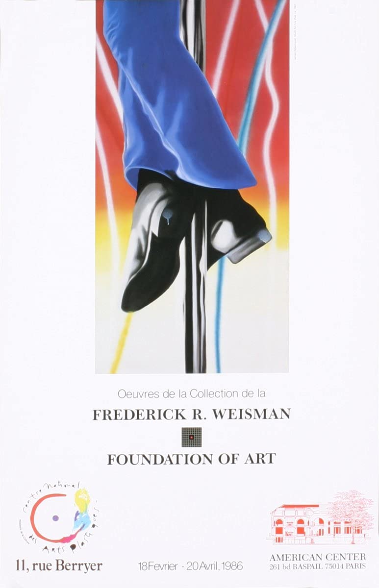 James Rosenquist Study for Fire Pole 24x15.25 Inch Pop Art Poster - Vibrant Multicolor Wall Decor for Modern Living Rooms, Offices & Art Collections