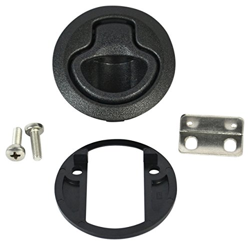 Southco M1-61 Series Plastic Flush Pull Push-to-Close Latch - Non-Locking Cabinet Latch for 0.08