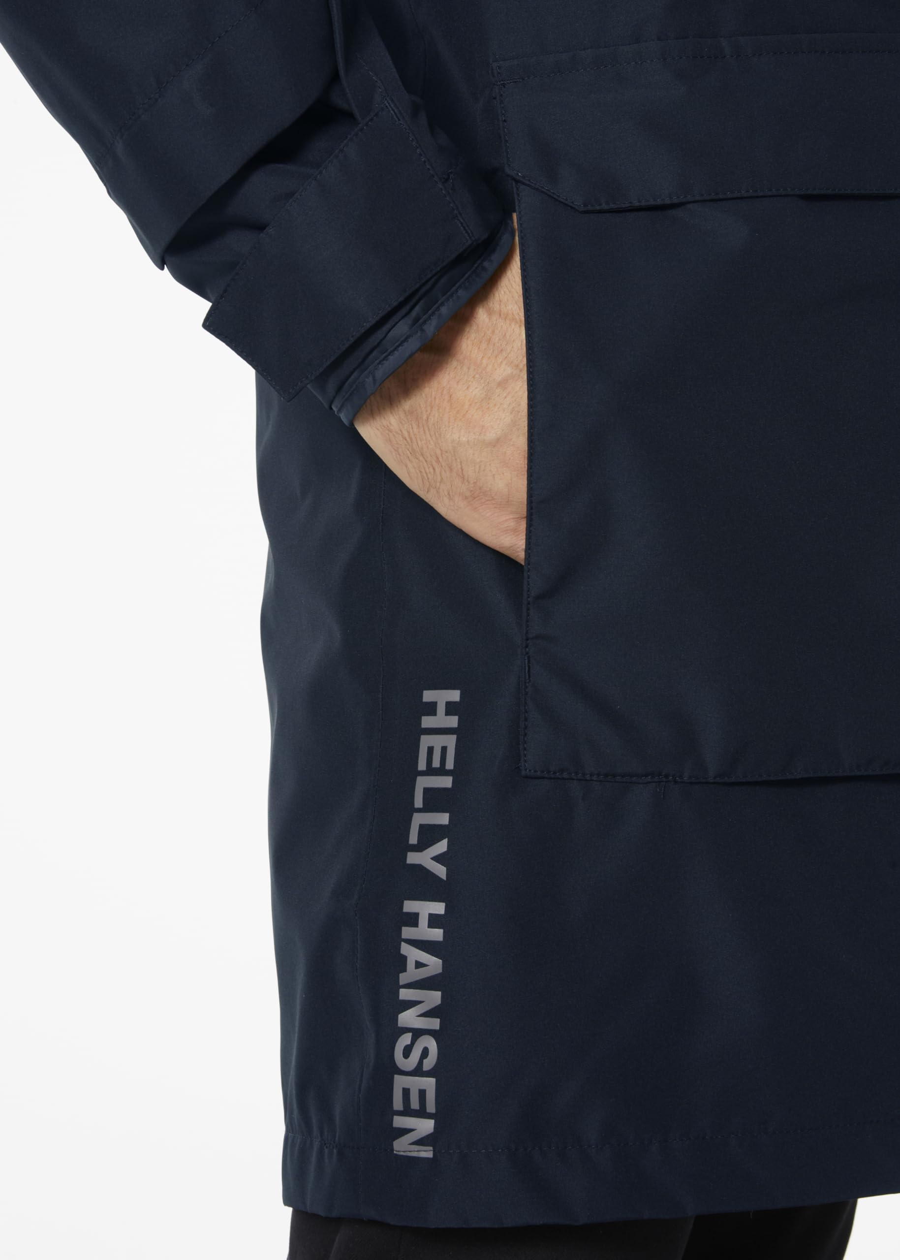 **Helly-Hansen Men's Waterproof Jacket – Windproof & Breathable Outdoor Raincoat for Hiking, Fishing & Work**    (Note: 