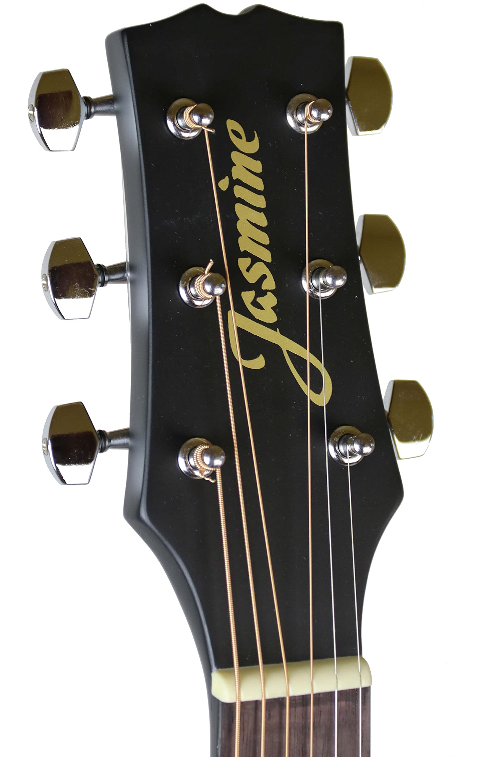 S35 Dreadnought Acoustic Guitar Bundle - Matte Black Finish with Gig Bag, Tuner, Strap, Picks & Accessories | Perfect for Beginners, Camping & Live Performances