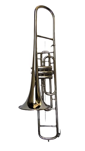 Nickel Silver Halloween-07 Bb Trombone with Free Hard Case & Mouthpiece - Perfect for Halloween Performances, School Bands & Jazz Ensembles