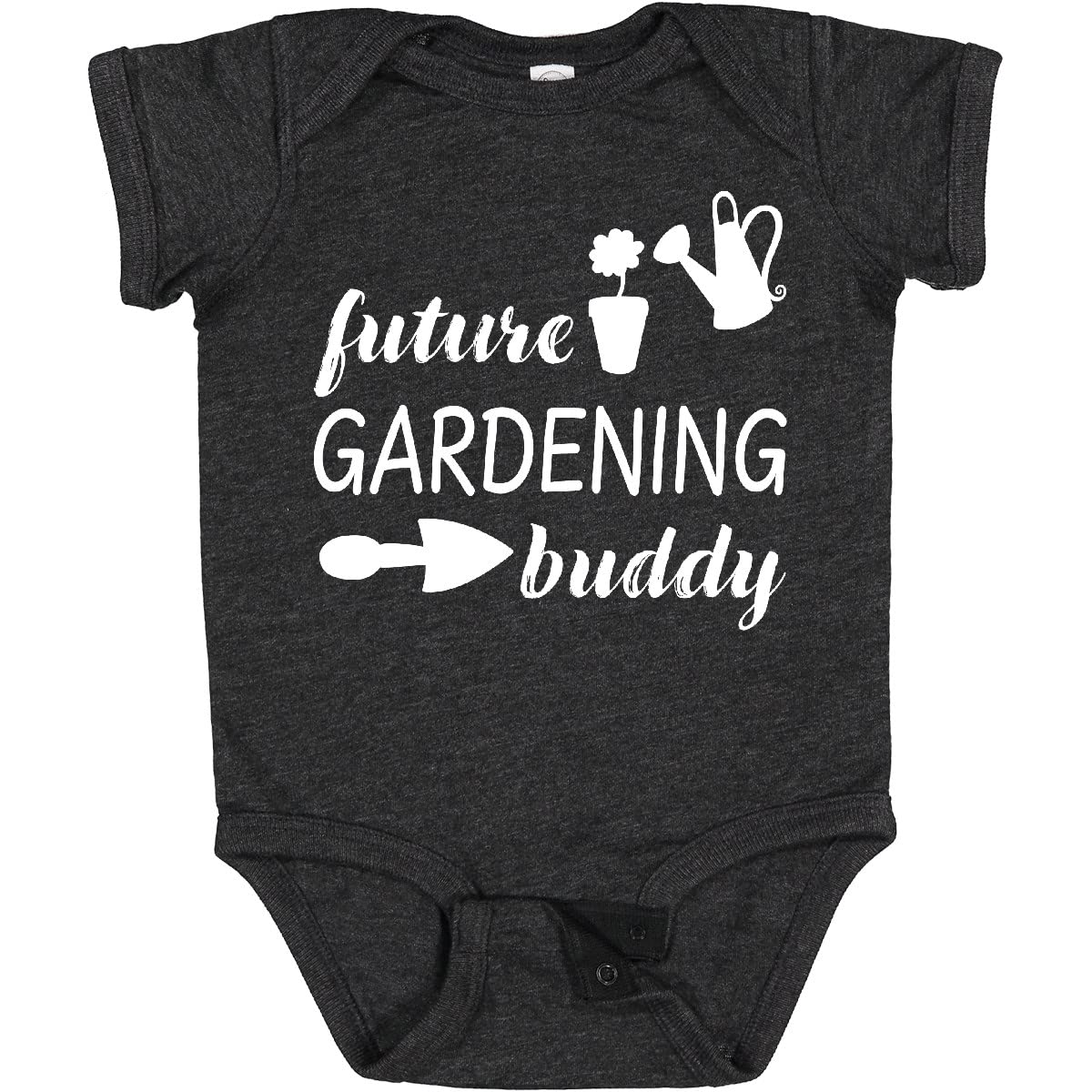 Inktastic Future Gardening Buddy Baby Bodysuit - Cute Organic Cotton Onesie for Toddlers & Infants - Perfect for Outdoor Play, Gardening Activities & Family Bonding Time