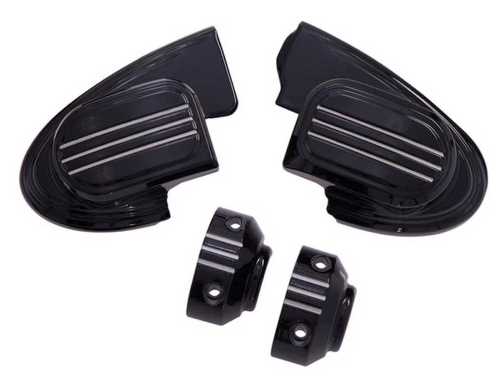 Ciro 70301 Chrome Master Cylinder Assembly Cover for Harley Davidson 2014-2016 FLH Touring Models with Fairing-Mounted Mirrors | Motorcycle Brake System Upgrade | Perfect for Road Trips and Custom Bike Builds