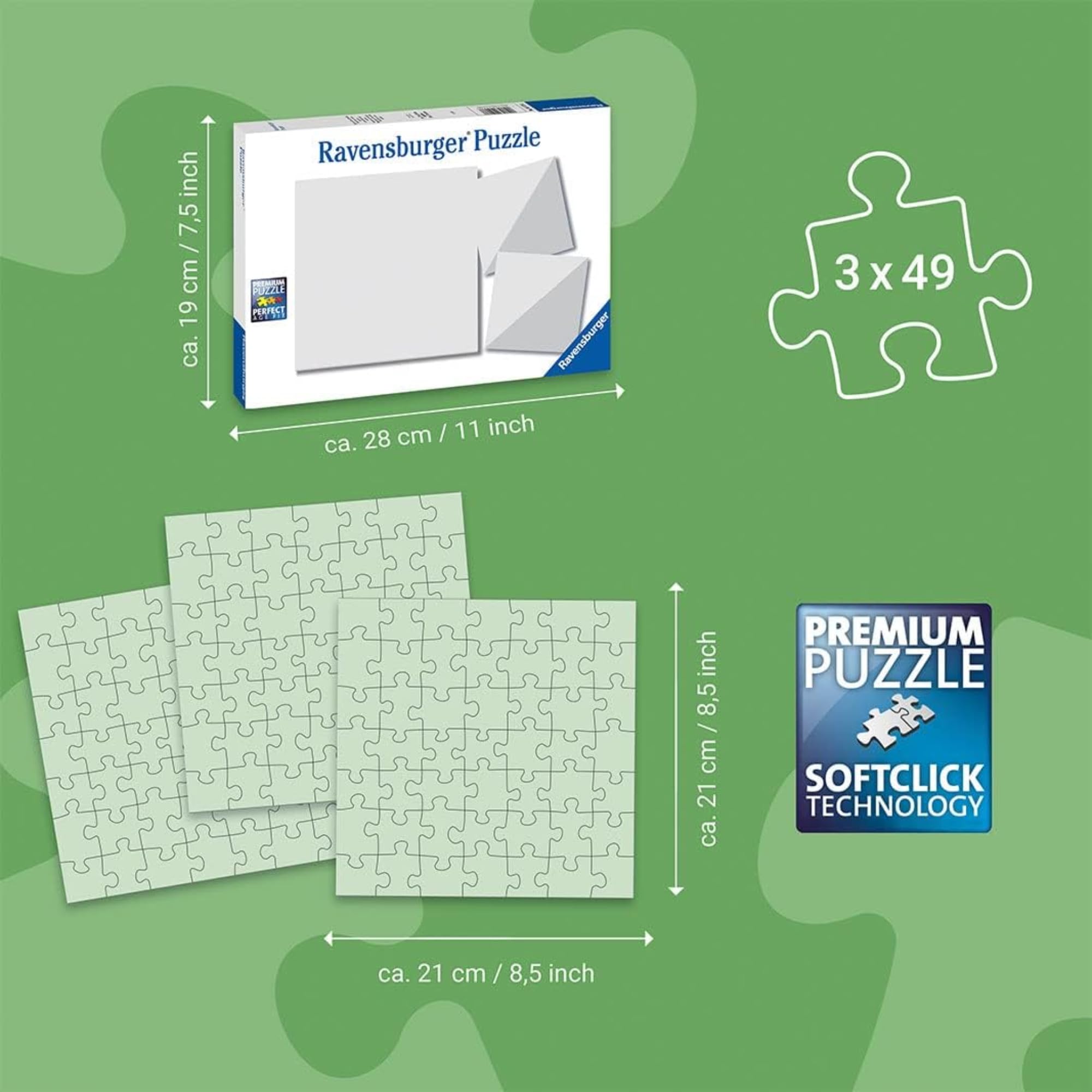 Ravensburger Hello Kitty Puzzle Set - 3x49 Piece Jigsaw Puzzles for Kids Ages 5+ | Fun Educational Toys & Birthday Gifts for 5 Year Old Girls | Perfect for Family Game Night & Preschool Learning Activities