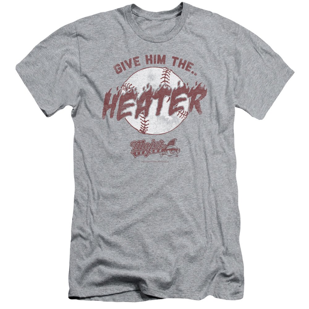 Major League The Heater Slim Fit Unisex T-Shirt for Men & Women - Comfortable Baseball Tee for Casual Wear, Sports Events & Fan Merchandise