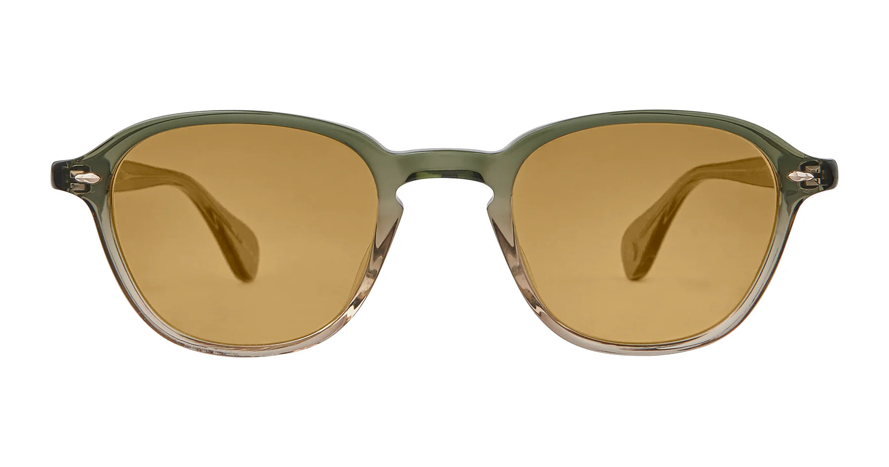 Garrett Leight Gilbert 2121 CYPF PMP Cyprus Fade 46mm Sunglasses - Premium Polarized Lenses for Men & Women - Perfect for Beach, Driving & Outdoor Activities