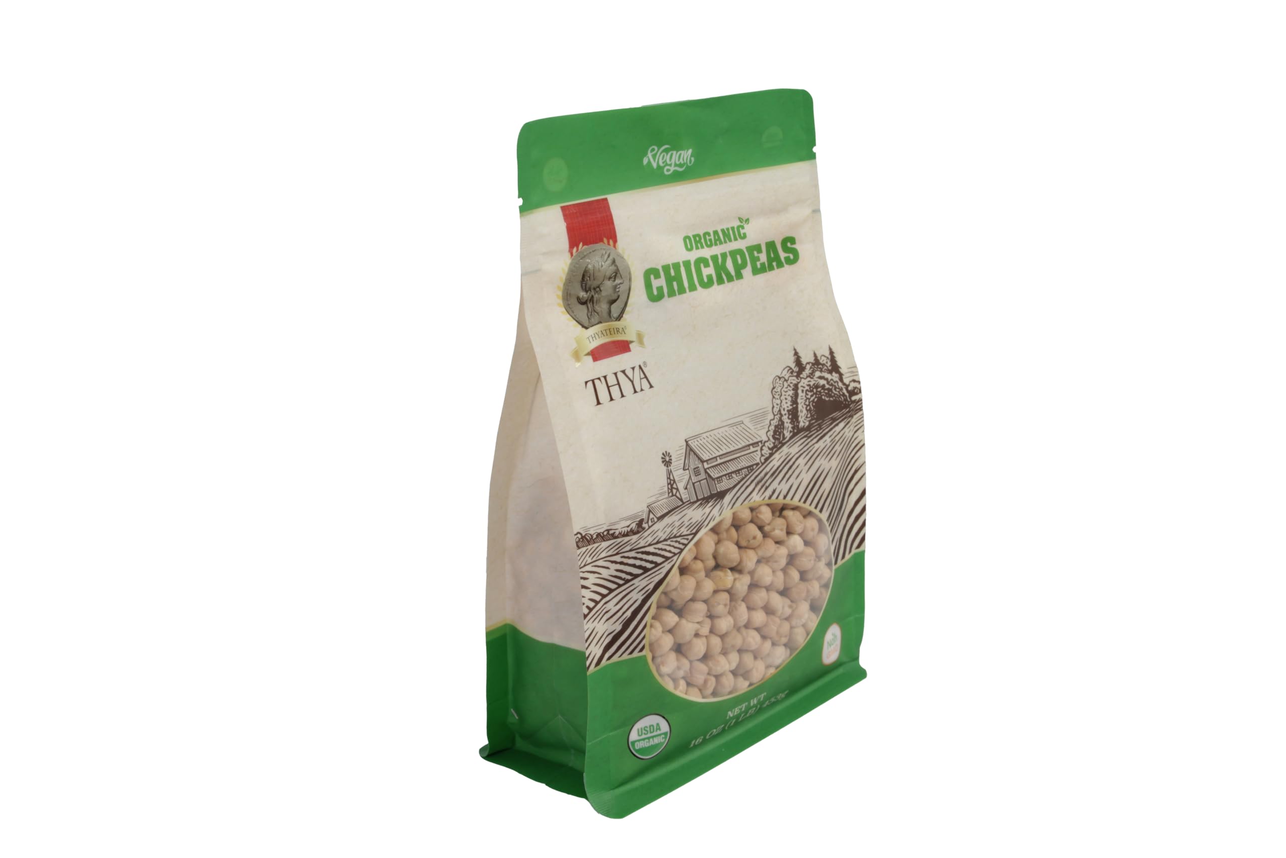 Organic Chickpeas | Non-GMO, Gluten-Free Garbanzo Beans, 3 LB (3 x 1 LB Packs) - Perfect for Hummus, Salads & Vegan Cooking