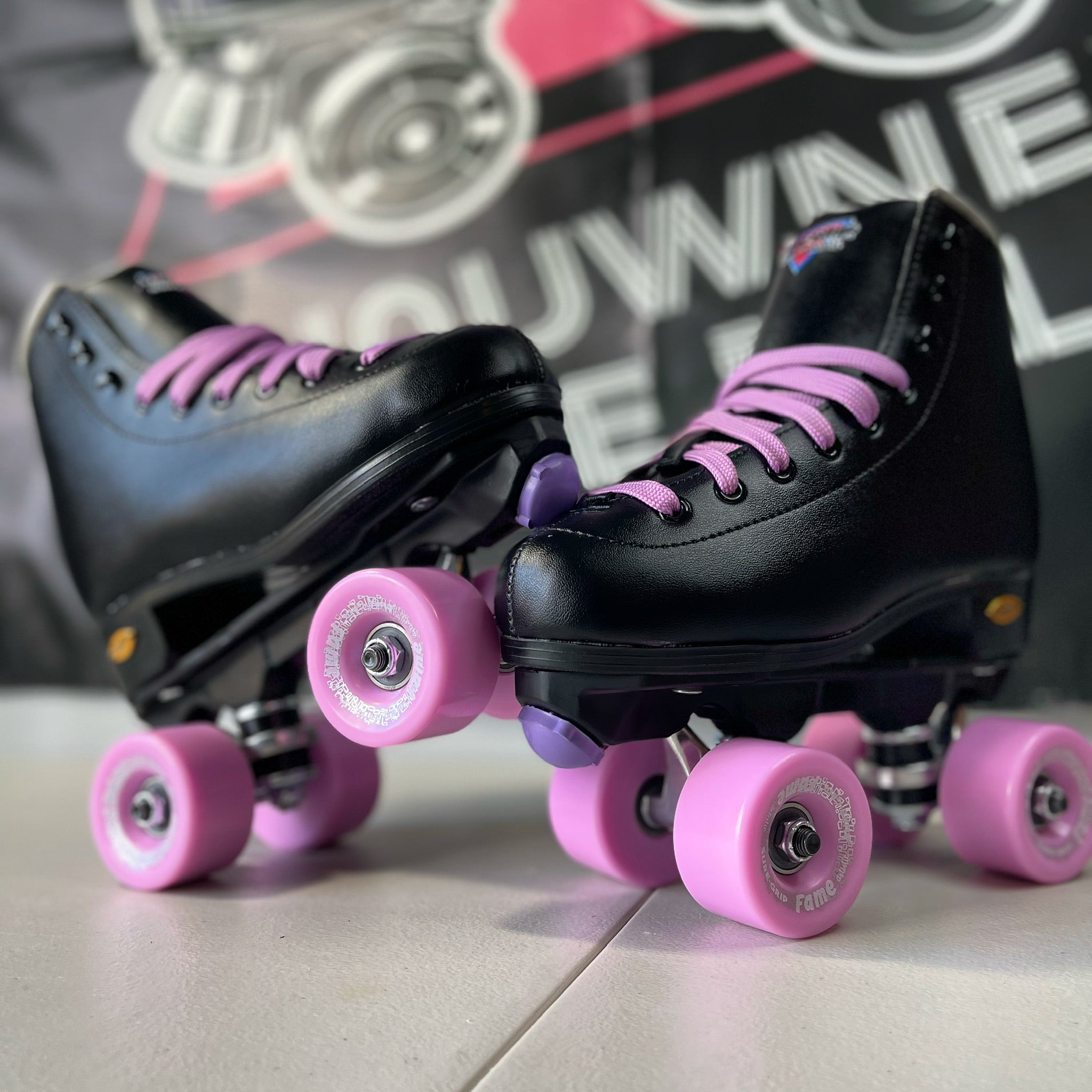 Sure Grip Fame Roller Skates - Women's Quad Skates for Indoor & Outdoor Use - Perfect for Rink, Park, and Street Skating