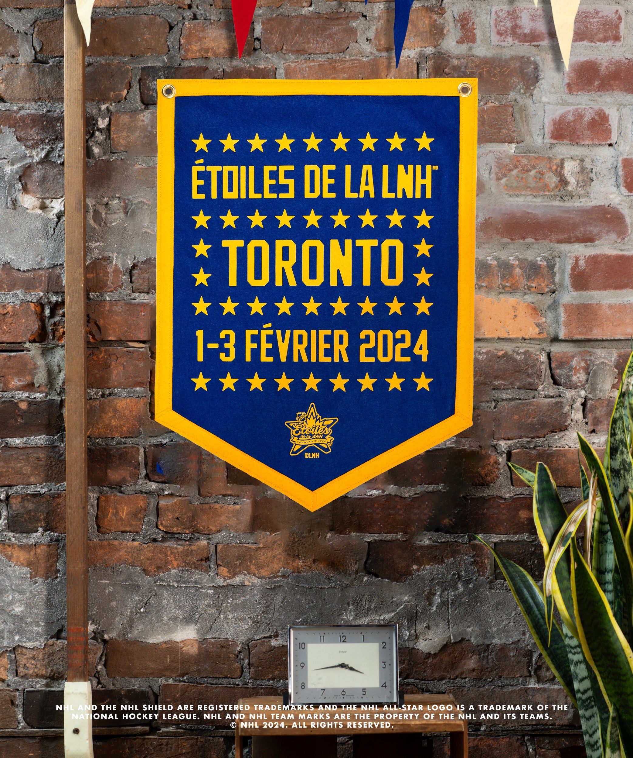 2024 NHL® All Star French Camp Flag - Officially Licensed NHL x Oxford Pennant - Perfect for Hockey Fans, Game Room Decor, and Tailgating Parties