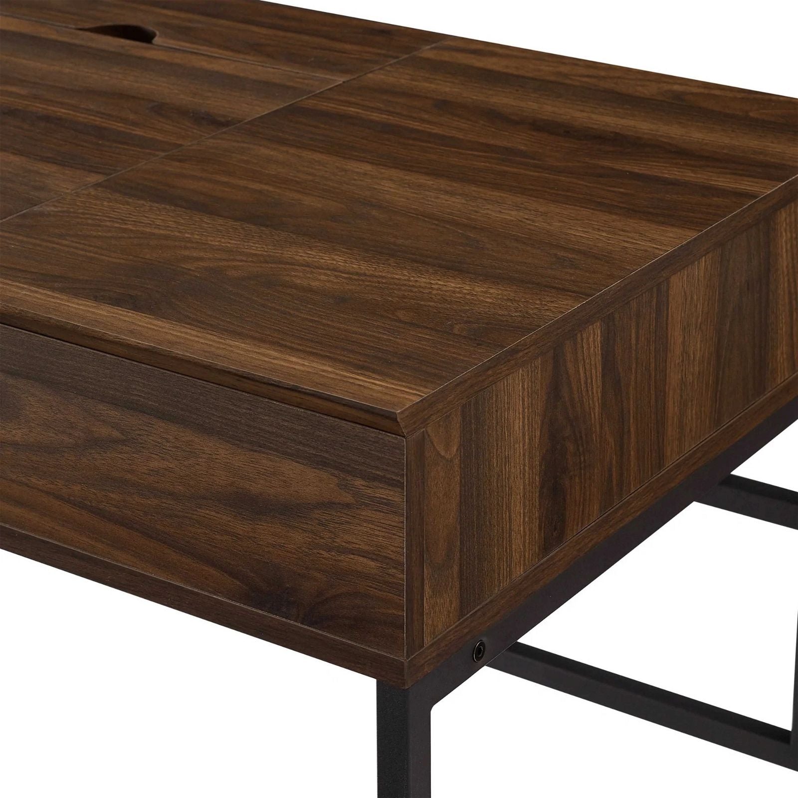 Urban Style ADEPT Modern Walnut Finish Desk - Perfect for Home Office, Study & Workspace