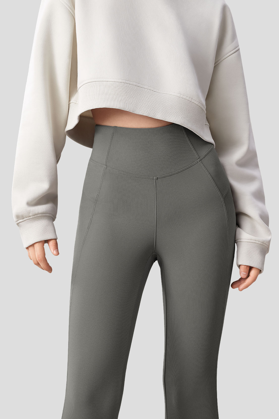 Women's High Elasticity Flared Pants - Stretchy Comfort Bootcut Trousers for Work, Casual & Yoga | Plus Size Options Available