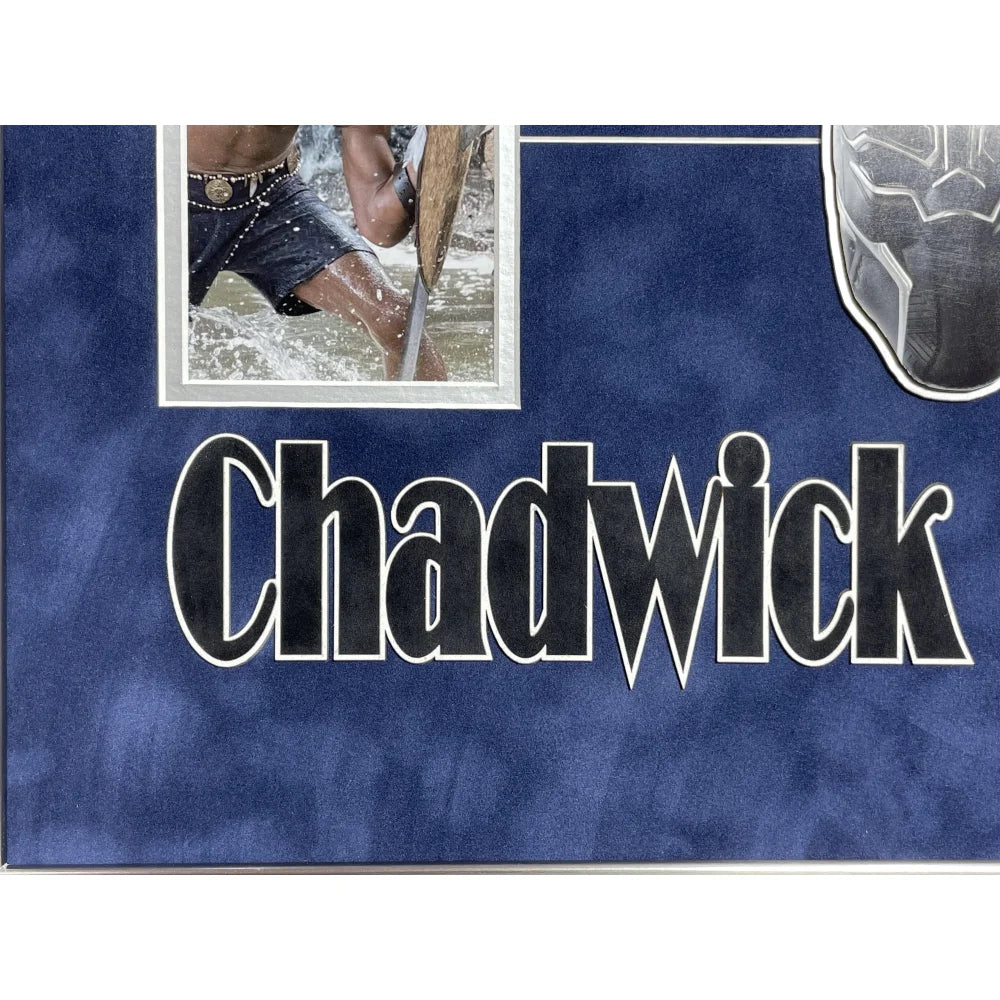 Chadwick Boseman Autographed Black Panther 8x10 Photo Framed with JSA COA - Signed Marvel Collectible - Perfect for Home Decor, Office Display & Superhero Fan Gifts