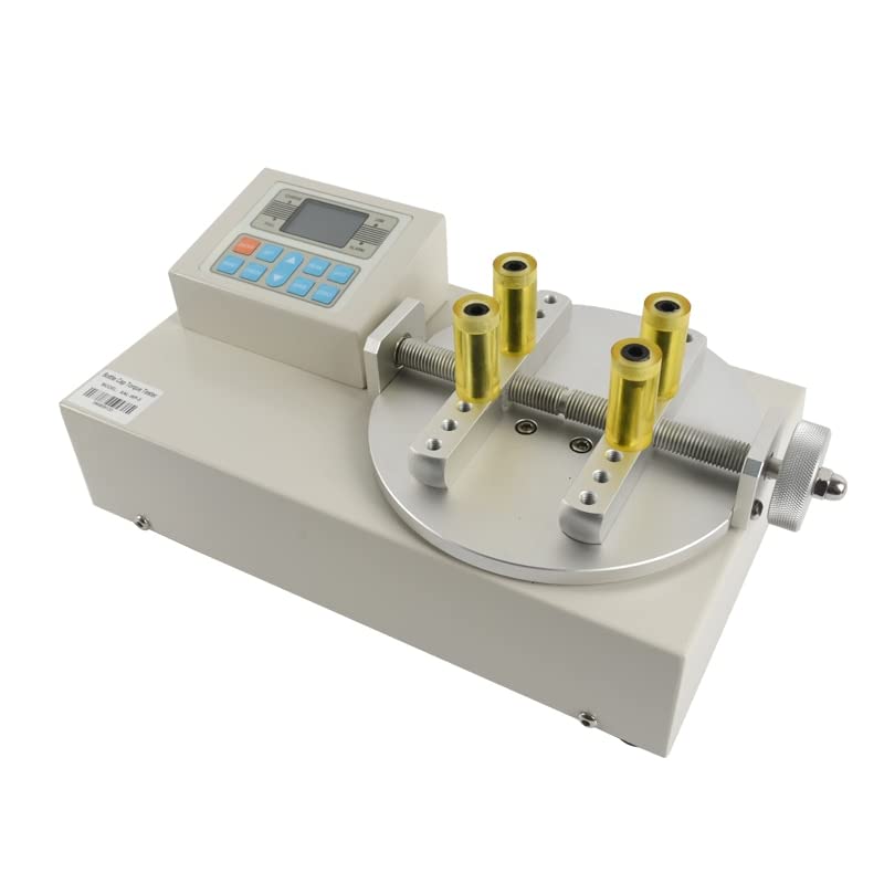 Digital Bottle Cap Torque Tester - PET Plastic Bottle Closure Strength Measurement Device for Quality Control | Lab Testing, Beverage Industry, Packaging Inspection