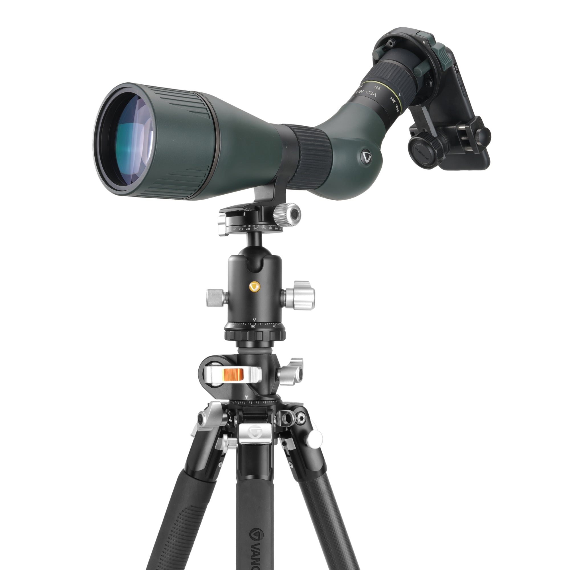 VEO 3+ 303CBS Carbon Fiber Tripod with Dual Axis Ball Head - Professional Camera Tripod for Photography, Videography, Travel & Outdoor Shooting