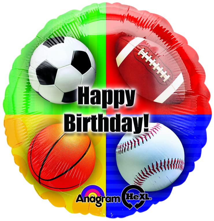 Sports Theme 1st Birthday Party Decorations Kit - Includes Balloon Bouquet, Number 1 Centerpiece & 8 Guest Entertainment Supplies (Blue) | Perfect for Baby Boy's First Birthday Celebrations & Milestone Photos