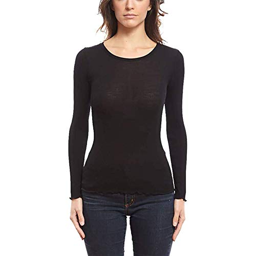 Oscalito 3446 Women's Wool Long Sleeve Top - Soft & Warm Winter Sweater for Casual Wear, Office & Outdoor Activities