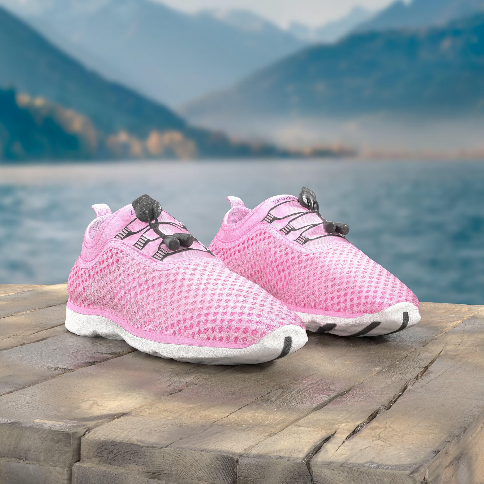 Women's Quick Drying Aqua Water Shoes - Lightweight Swim Shoes for Beach, Pool, Yoga & Water Sports