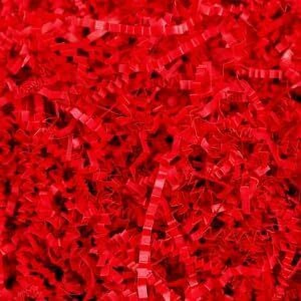 JPPL Eco-Friendly Shredded Crinkle Cut Paper - 1kg (1000g) Pack for Gift Wrapping, Basket Filling & Party Confetti | Reusable Decorative Paper for E-commerce, Weddings, Birthdays & Home Decor | Vibrant Red Color