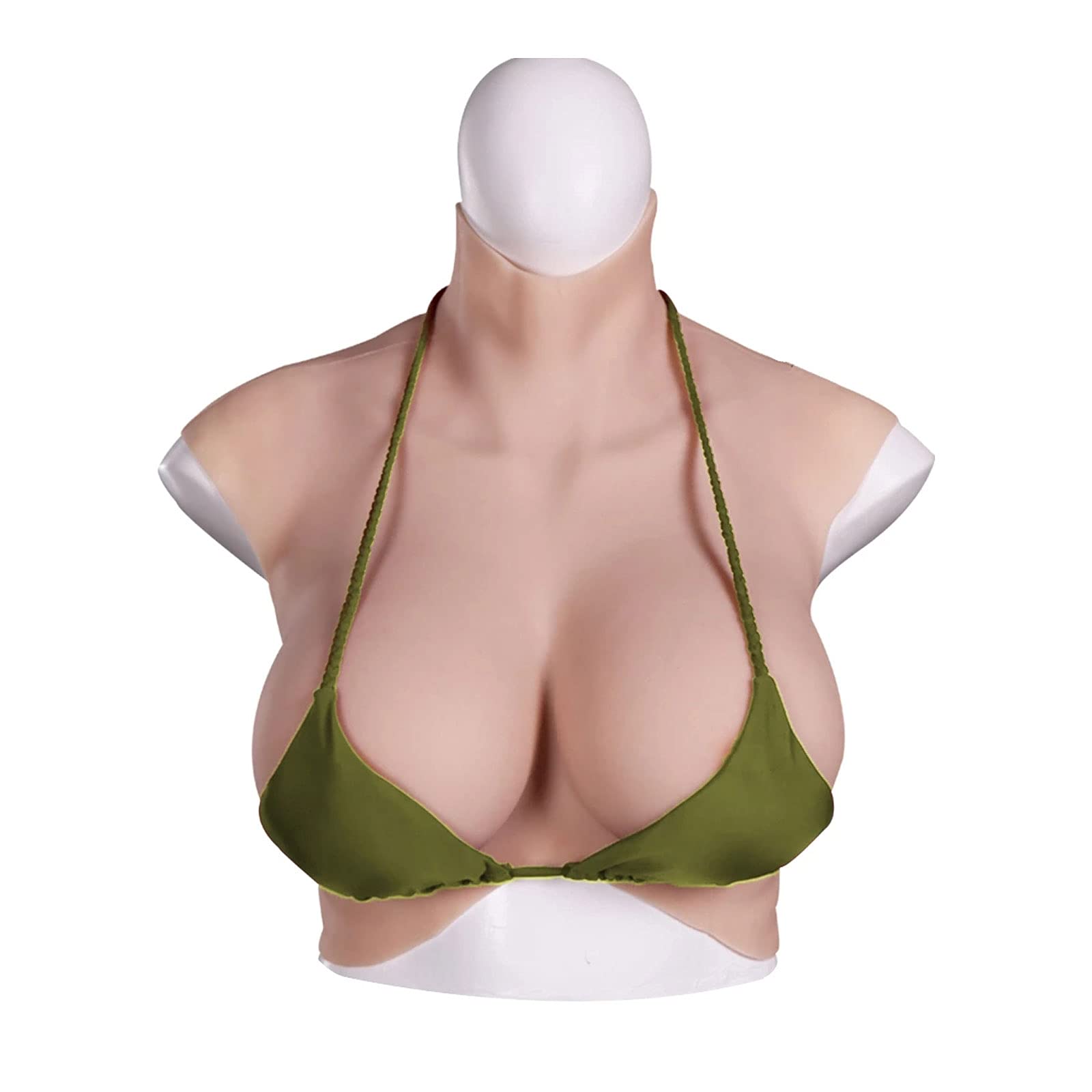 Premium Silicone Breastplate - Natural Looking Breast Forms for Crossdressers, Drag Queens & Mastectomy Patients - Comfortable Filled False Boobs Enhancer - Perfect for Cosplay, Gender Transition & Confidence Boosting