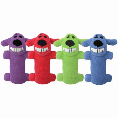 MultiPet Assorted Dog Toy Loofa Small - Durable Chew Toy for Small Dogs, Puppies & Teething - Fun Interactive Play & Dental Health - Perfect for Indoor & Outdoor Use