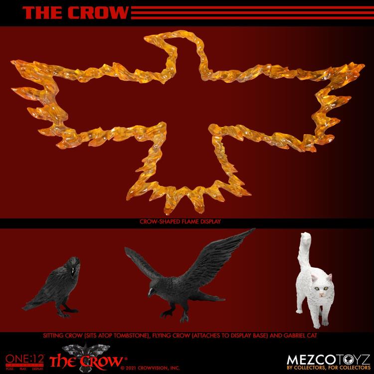 The Crow: One:12 Collective Eric Draven Action Figure - Highly Detailed Collectible for Movie Fans & Display
